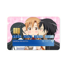 Load image into Gallery viewer, Kirito,Asuna and Yui Credit Card Skins (4-in-1 Pack)