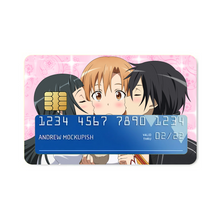 Load image into Gallery viewer, Kirito,Asuna and Yui Credit Card Skins (4-in-1 Pack)
