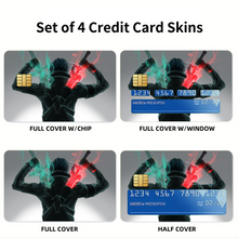 Load image into Gallery viewer, Kirito Credit Card Skins (4-in-1 Pack)