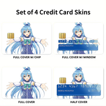 Load image into Gallery viewer, KonoSuba - God’s blessing on this wonderful world!! Credit Card Skins (4-in-1 Pack)