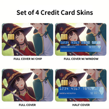 Load image into Gallery viewer, KonoSuba - God’s blessing on this wonderful world!! Credit Card Skins (4-in-1 Pack)
