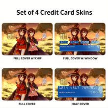 Load image into Gallery viewer, KonoSuba - God’s blessing on this wonderful world!! Credit Card Skins (4-in-1 Pack)