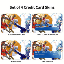 Load image into Gallery viewer, KonoSuba - God’s Blessing On This Wonderful World!! Credit Card Skins (4-in-1 Pack)