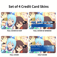 Load image into Gallery viewer, KonoSuba - God’s Blessing On This Wonderful World!! Credit Card Skins (4-in-1 Pack)