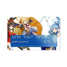 Load image into Gallery viewer, KonoSuba - God’s Blessing On This Wonderful World!! Credit Card Skins (4-in-1 Pack)