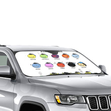 Load image into Gallery viewer, Koro-sensei's forms Car Sunshade