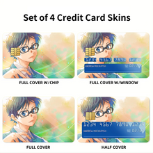Load image into Gallery viewer, Kousei Arima Credit Card Skins (4-in-1 Pack)