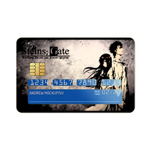 Load image into Gallery viewer, Kurisu and Okabe Credit Card Skins (4-in-1 Pack)