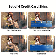 Load image into Gallery viewer, Kurisu & Kyouma Credit Card Skins (4-in-1 Pack)