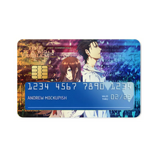 Load image into Gallery viewer, Kurisu Makise and Rintarou Okabe Credit Card Skins (4-in-1 Pack)