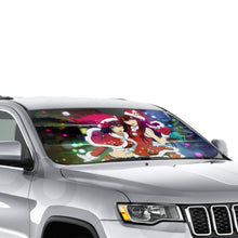 Load image into Gallery viewer, Kurisu & Mayuri Christmas Cheer Car Sunshade