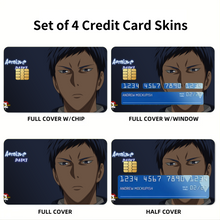 Load image into Gallery viewer, Kuroko's Basketball Daiki Aomine Credit Card Skins (4-in-1 Pack)