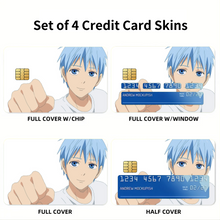 Load image into Gallery viewer, Kuroko's Basketball Tetsuya Kuroko Credit Card Skins (4-in-1 Pack)