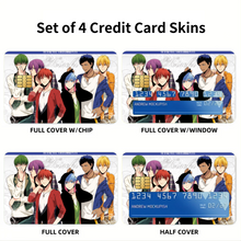 Load image into Gallery viewer, Kuroko's Basketball Tetsuya Kuroko, Daiki Aomine, Atsushi Murasakibara Credit Card Skins (4-in-1 Pack)