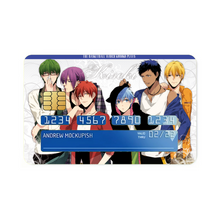 Load image into Gallery viewer, Kuroko's Basketball Tetsuya Kuroko, Daiki Aomine, Atsushi Murasakibara Credit Card Skins (4-in-1 Pack)