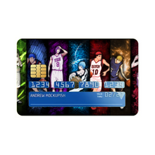 Load image into Gallery viewer, Kuroko's Basketball Tetsuya Kuroko, Daiki Aomine, Atsushi Murasakibara Credit Card Skins (4-in-1 Pack)