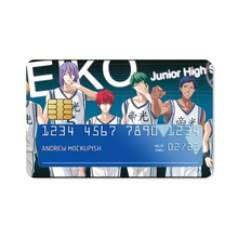 Load image into Gallery viewer, Kuroko's Basketball Tetsuya Kuroko, Daiki Aomine, Atsushi Murasakibara Credit Card Skins (4-in-1 Pack)