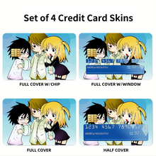 Load image into Gallery viewer, L, Light, & Misa Credit Card Skins (4-in-1 Pack)