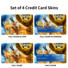 Load image into Gallery viewer, Legendary birds Articuno, Zapdos, and Moltres Credit Card Skins (4-in-1 Pack)