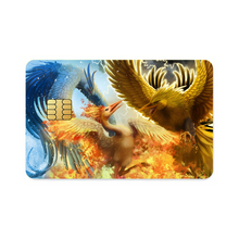 Load image into Gallery viewer, Legendary birds Articuno, Zapdos, and Moltres Credit Card Skins (4-in-1 Pack)