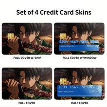 Load image into Gallery viewer, Levi Ackerman Credit Card Skins (4-in-1 Pack)