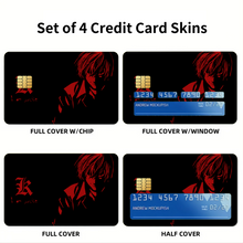 Load image into Gallery viewer, Light Yagami 8k Credit Card Skins (4-in-1 Pack)