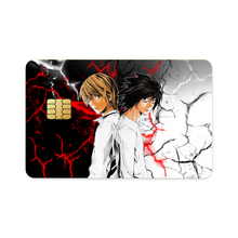 Load image into Gallery viewer, Light Yagami and L (Death Note) Credit Card Skins (4-in-1 Pack)