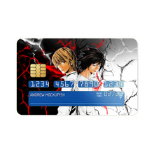 Load image into Gallery viewer, Light Yagami and L (Death Note) Credit Card Skins (4-in-1 Pack)