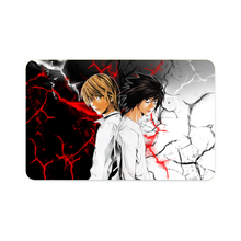 Load image into Gallery viewer, Light Yagami and L (Death Note) Credit Card Skins (4-in-1 Pack)