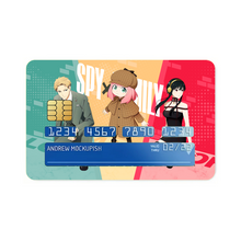 Load image into Gallery viewer, Loid Forger, Anya Forger & Yor Forger Credit Card Skins (4-in-1 Pack)