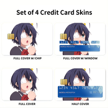 Load image into Gallery viewer, Love, Chunibyo & Other Delusions Rikka Takanashi Credit Card Skins (4-in-1 Pack)