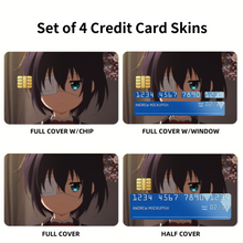 Load image into Gallery viewer, Love, Chunibyo & Other Delusions Rikka Takanashi Credit Card Skins (4-in-1 Pack)