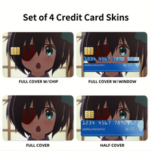 Load image into Gallery viewer, Love, Chunibyo & Other Delusions Rikka Takanashi Credit Card Skins (4-in-1 Pack)