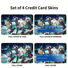 Load image into Gallery viewer, Love, Chunibyo & Other Delusions Rikka Takanashi, Sanae Dekomori, Shinka Nibutani, Kumin Tsuyuri Credit Card Skins (4-in-1 Pack)