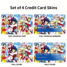 Load image into Gallery viewer, Love, Chunibyo & Other Delusions Rikka Takanashi, Sanae Dekomori, Shinka Nibutani, Kumin Tsuyuri Credit Card Skins (4-in-1 Pack)
