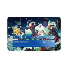 Load image into Gallery viewer, Love, Chunibyo & Other Delusions Rikka Takanashi, Sanae Dekomori, Shinka Nibutani, Kumin Tsuyuri Credit Card Skins (4-in-1 Pack)