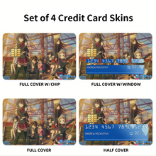 Load image into Gallery viewer, Love, Chunibyo & Other Delusions Rikka Takanashi, Sanae Dekomori, Shinka Nibutani, Kumin Tsuyuri, Kuzuha Togashi Credit Card Skins (4-in-1 Pack)