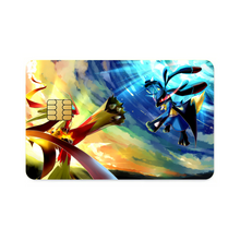 Load image into Gallery viewer, Lucario vs Brasegali Credit Card Skins (4-in-1 Pack)
