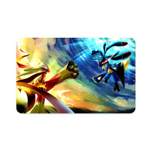 Load image into Gallery viewer, Lucario vs Brasegali Credit Card Skins (4-in-1 Pack)