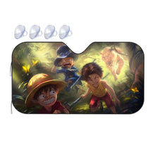 Load image into Gallery viewer, Luffy, Ace and Sabo  Car Sunshade