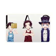 Load image into Gallery viewer, Luffy,Ace and Sabo Credit Card Skins (4-in-1 Pack)