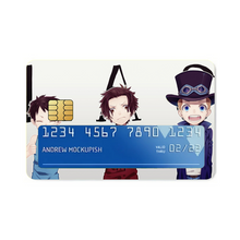 Load image into Gallery viewer, Luffy,Ace and Sabo Credit Card Skins (4-in-1 Pack)