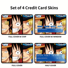 Load image into Gallery viewer, Luffy, Sabo, Ace Credit Card Skins (4-in-1 Pack)