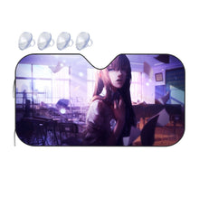 Load image into Gallery viewer, Makise Kurisu Car Sunshade