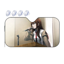 Load image into Gallery viewer, Makise Kurisu Car Sunshade