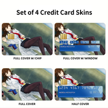 Load image into Gallery viewer, Makise Kurisu Credit Card Skins (4-in-1 Pack)