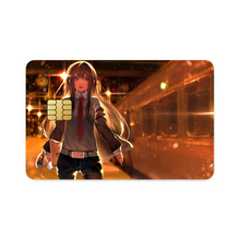 Load image into Gallery viewer, Makise Kurisu Credit Card Skins (4-in-1 Pack)