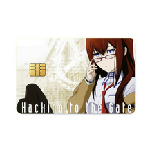 Load image into Gallery viewer, Makise Kurisu Credit Card Skins (4-in-1 Pack)