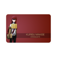 Load image into Gallery viewer, Makise Kurisu Credit Card Skins (4-in-1 Pack)