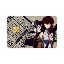 Load image into Gallery viewer, Makise Kurisu Credit Card Skins (4-in-1 Pack)